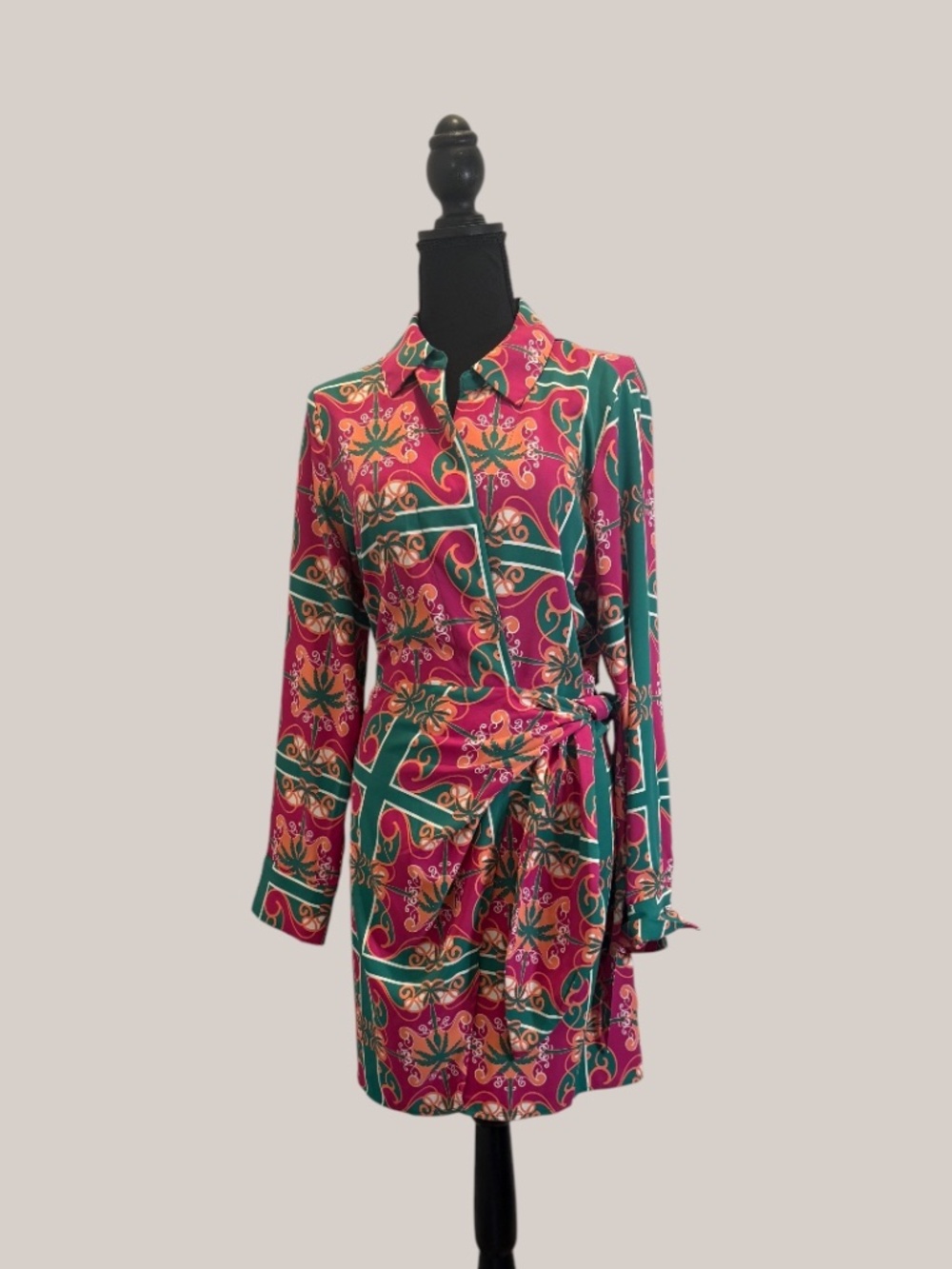 Multi-colored Knee Length Dress